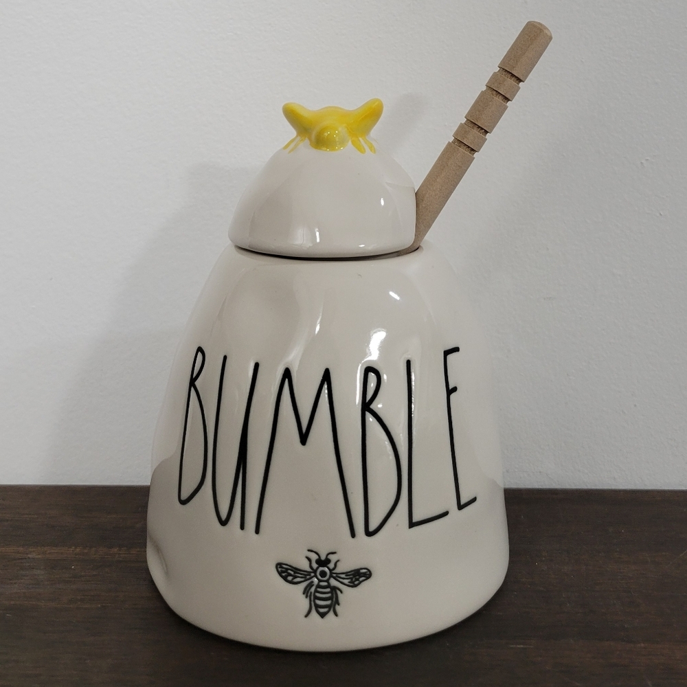Rae Dunn Bumble Honey Pot with Dipper